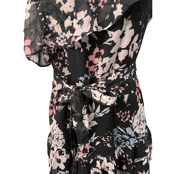 NWT Yumi Kim Model Behavior One shoulder floral mini dress - Medium - Picture 7 of 8